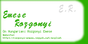 emese rozgonyi business card